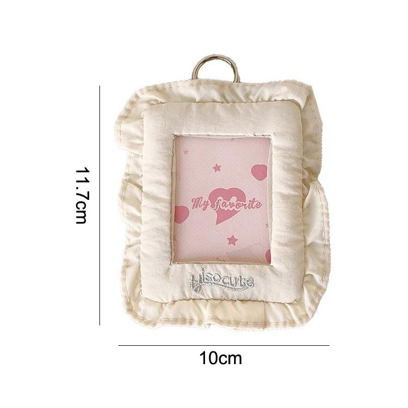 Ins Style Korea Sweet Girl Photo Card Case for 3 Inch Photocard Soft Pillow Shaped Photocard Holder Idol Card Holder