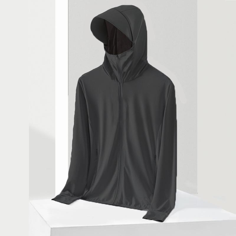 2024 Men's Summer Anti-UV Ice Silk Breathable Sun Protection Jacket for Outdoor Fishing
