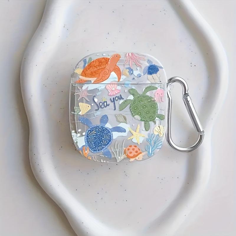 Applicable AirPods Pro /pro1 Bluetooth headset protective case, colorful turtle pattern headset cover