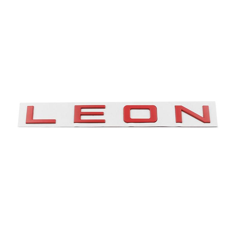 Car 3D Metal Trunk Words Letters Logo Decals Emblem Badge Sticker For Seat Leon MK1 MK2 MK3 MK4 MK5 MK6 FR Styling Accessories