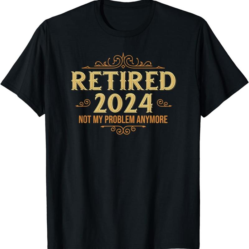 Retired 2024 Retirement T Shirt For Funny S