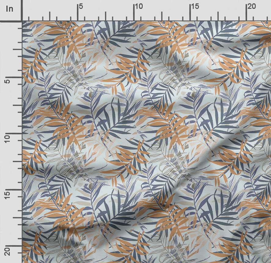 Soimoi Leaves Print,  Cotton Cambric, Quilting Fabric Sold by The Yard 42 Inch Wide, Medium Weight Cotton Fabric,