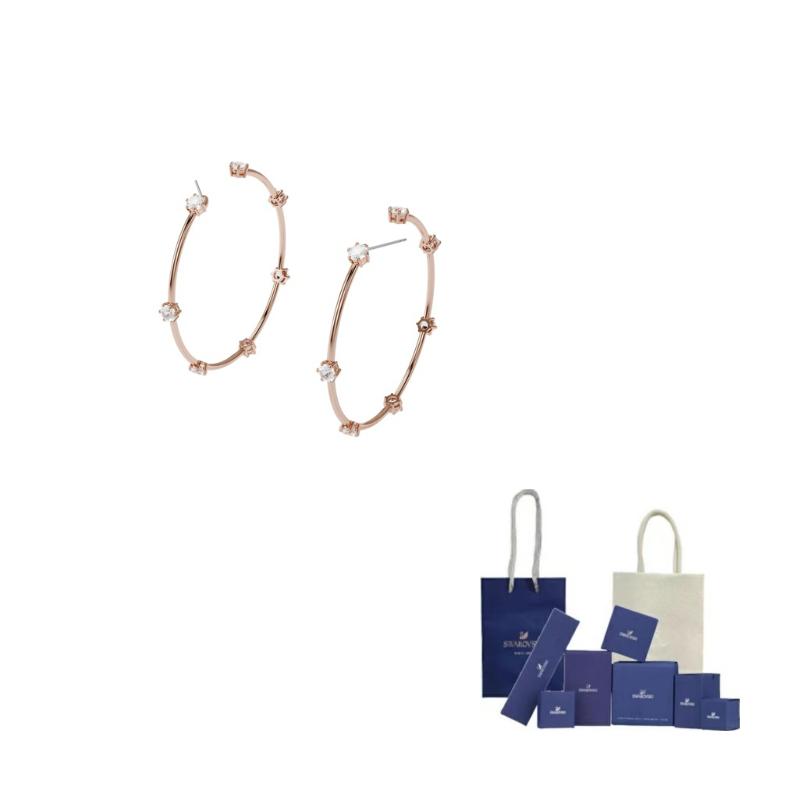 Swarovski Constella Faux Crystal Earrings Womens M-Original Brand Box And Bag (Color Random)