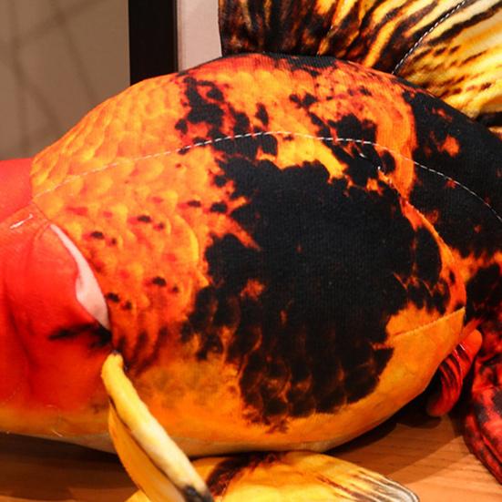 Goldfish Plush Doll Realistic Fish-shaped Throw Pillow Soft Stuffed Animal Doll for Home Decor Kids Gift And Cuddle Companion