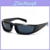 Steampunk Sunglasses Y2k Female Mirror Sport Glasses Uv400 Shield For Outdoor Activities