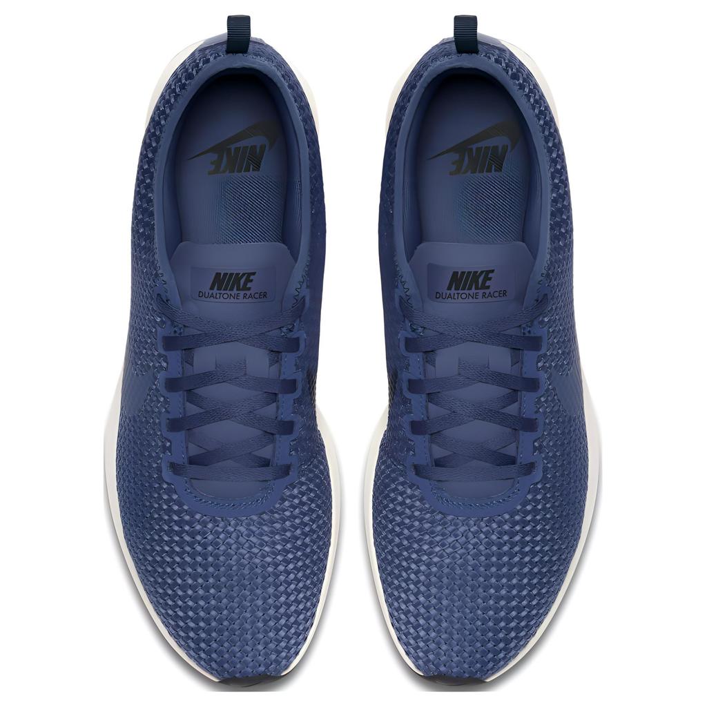 Nike Dualtone Racer Comfortable Versatile Shock Absorbing Non-Slip Wear-Resistant Low-Top Running Shoes Men sneaker Blue 922170-402
