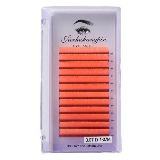 1 Box Fake Eyelash UV Eyelash Extensions Colorful Fluorescent Lash Multi Colored Mixed Stage Performance Curled Long Artificial Eyelash
