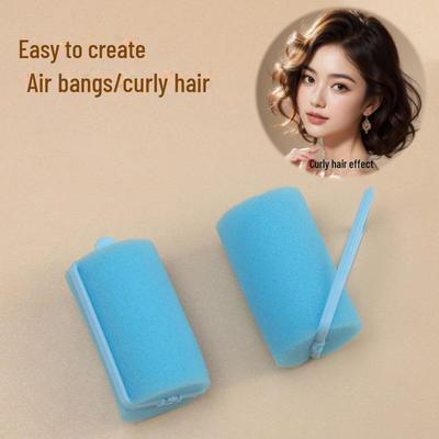 Strawberry-Shaped Sponge Curling Tube for Eight-Character Bangs and Big Wave Curls - Hairdressing Tool
