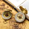 1-5PCS Pocket Compass Outdoor Camping Hiking Waterproof with Noctilucence Display Survival Movement Retro Compass Navigation