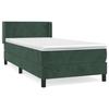 3130814 vidaXL Divan Bed with Mattress Dark Green 90x190 Cm