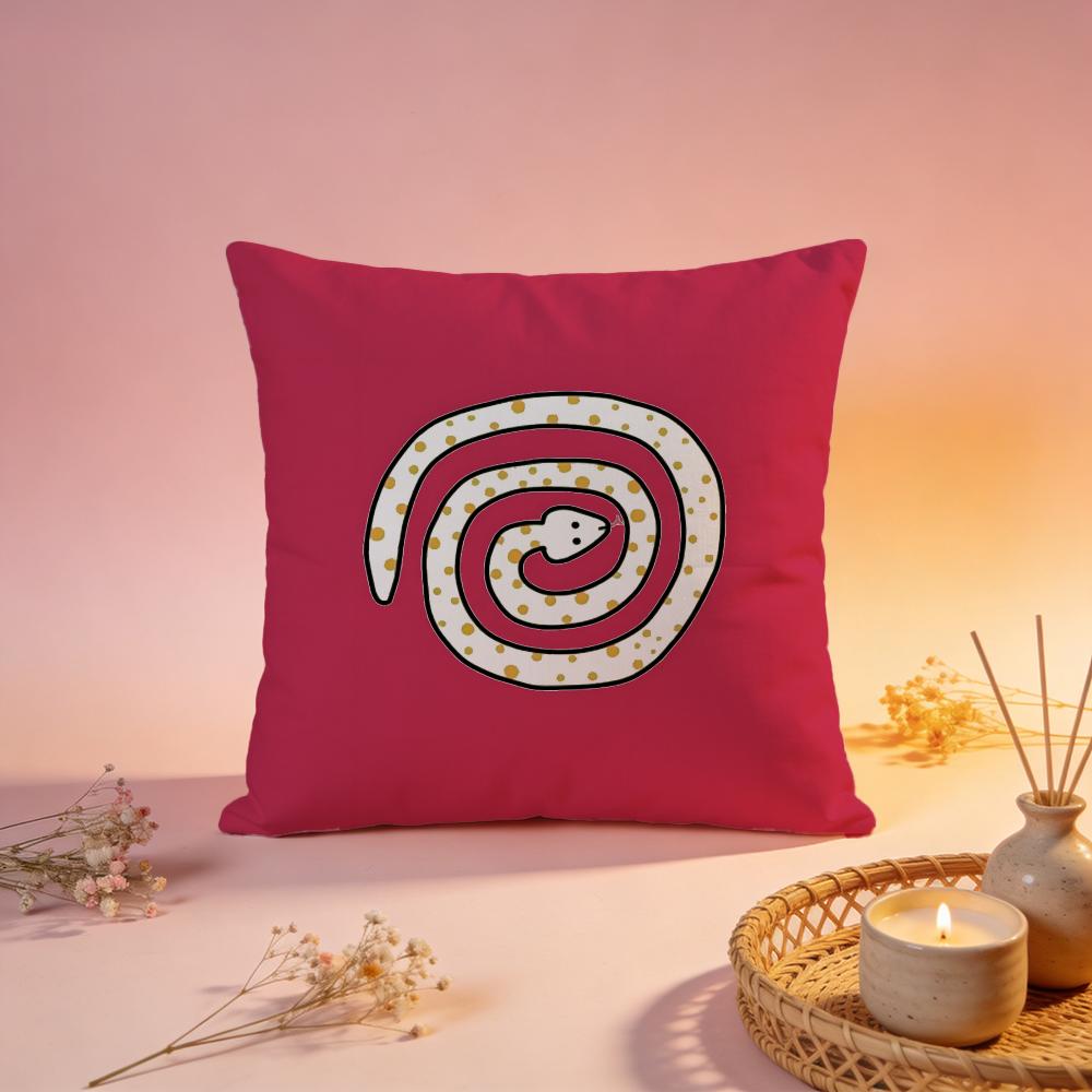 Edgy Graffiti Snake Art Cushion Cover Comfortable Durable Pillow Cover MultiScene for Home Office Car Sofa