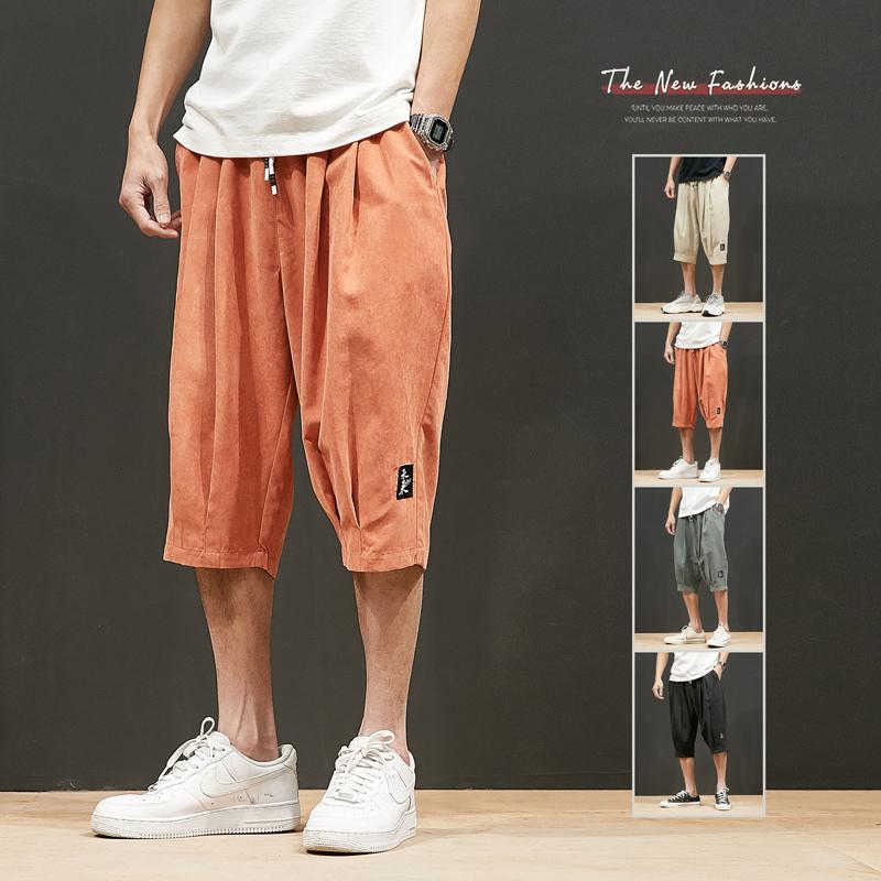 Men Summer Loose Casual Shorts Men Breathable Embroidery Straight Leg Motion Short Pants Plus Size Jogging Fitness Beach Shorts