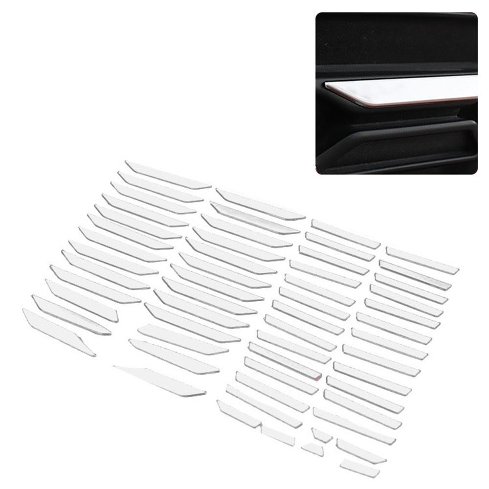Stainless Steel Front Bumper Mesh Grille Decor Sticker For Toyota RAV4 2020-2021