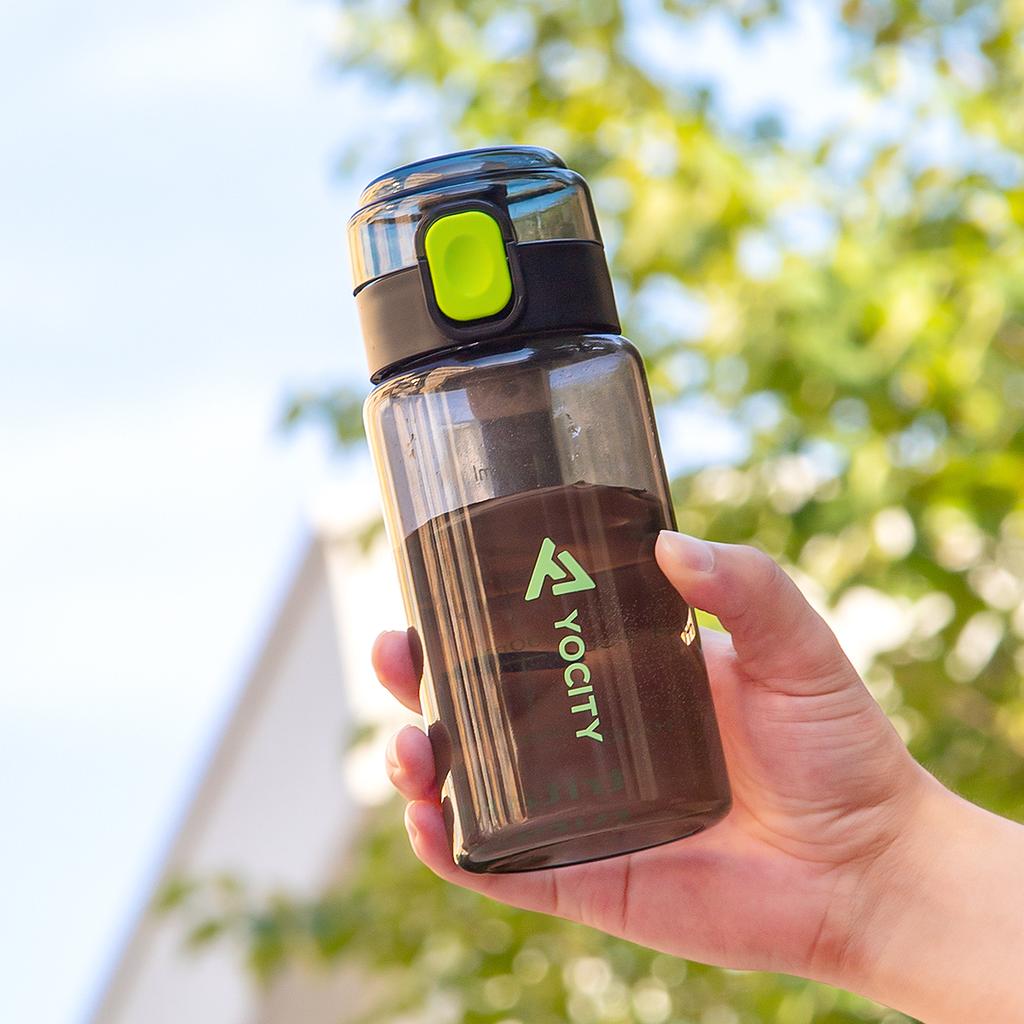 550ml Transparent Sports Watter Bottle Portable Leak-proof Plastic Drinkware Outdoor Fitness Kettle Fitness Outdoor Drinking Bot