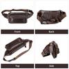 Humerpaul Famosa marca de moda para hombres, riñoneras de cuero genuino, organizador, bolsa de viaje para el pecho, cinturón de cintura, riñonera pequeña para teléfono móvil