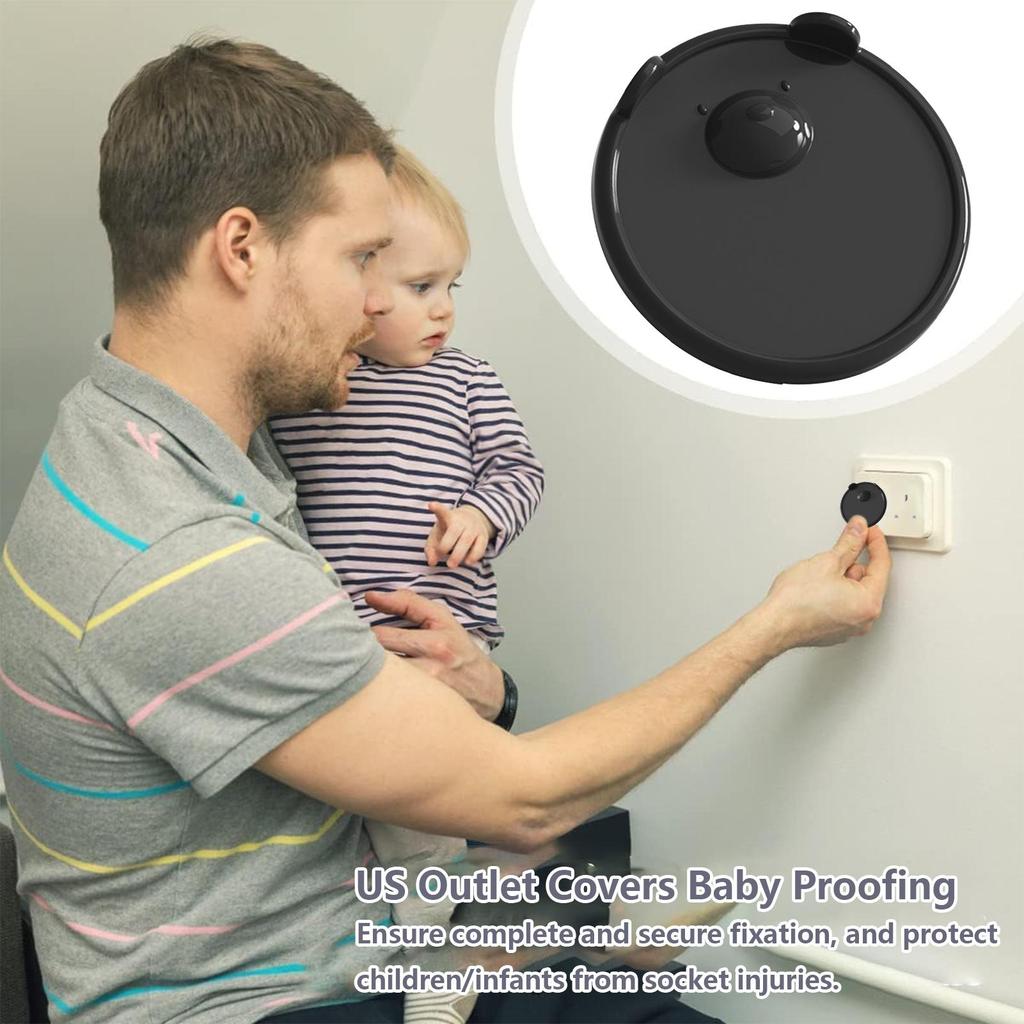 1pcs Infant Protections Electrical Outlet Caps Silicone US Plugs Safety Cover Electric Outlet Cover Easy Installation Secure Fit
