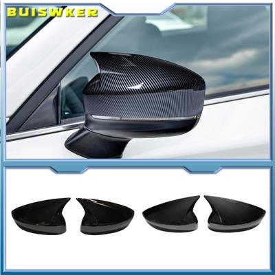 2pcs Replacement Carbon Fiber Pattern Rearview Side Mirror Cover Caps For Mazda CX5 CX-5 2017-2026