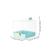Bird Bath Box Caged Parrot Bathing Tub Cage Accessory with Bottom Drawer Parrot Bath House for Canary Lovebirds Budgie