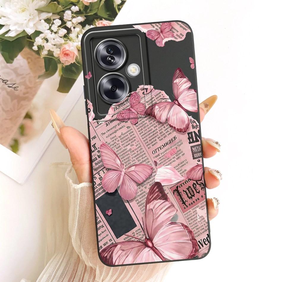 For OPPO A79 5G Cute Cat Flower Cartoon Phone Case For Oppo A79 CPH2553 CPH2557 Shockproof Soft Silicone Covers Bumper
