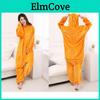 Womens And Mens Autumn Winter Warm Robe Cartoon Animal Onesie Hooded Loungewear Couples Flannel Homewear