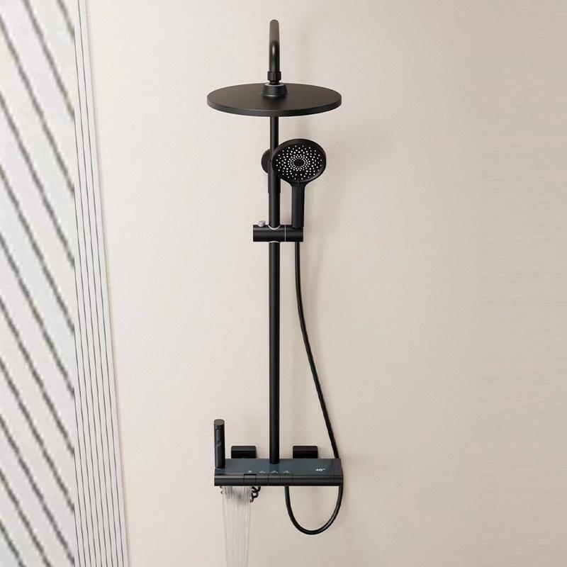 

Матовое золото/Розовое золото Набор для душа для ванной Настенный Дождевая душевая лейка Ручной распылитель Смесители горячей/холодной воды со смесителем для биде