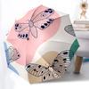 1pc Butterfly Pattern Automatic Folding Umbrella - 8-Rib Automatic Open/Close, Portable Collapsible Compact Umbrella Yy251218048