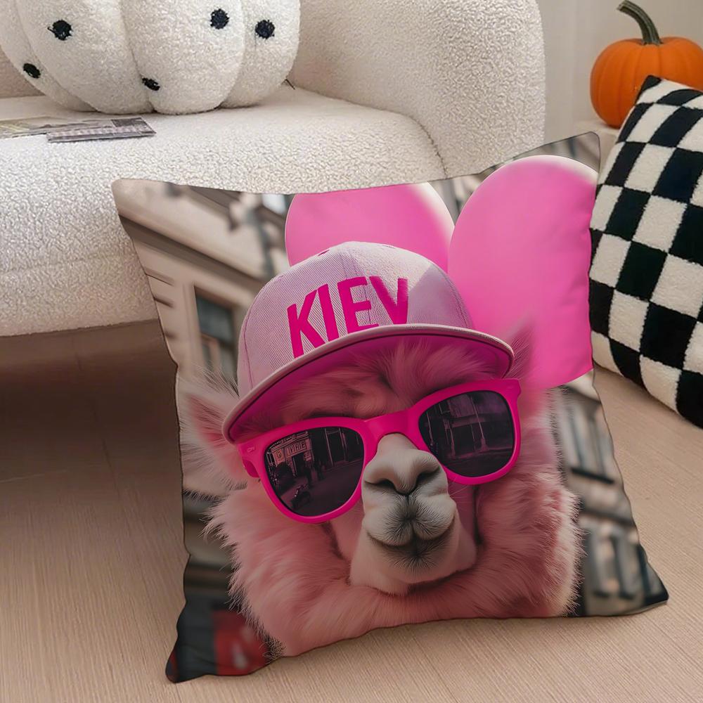 Cute Colorful Art Animal Bubble Fashion Tiger Cushion Cover Throw Pillow Cover Hidden Button Durable Polyester Chair Cushion