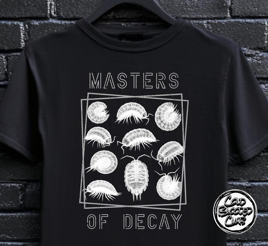 Isopod Masters of Decay Unisex T-Shirt - Pill Bug & Woodlouse Gift - Eco-Inspired Tee
