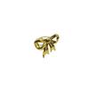 18k Gold Stainless Steel Bow Pendant Necklace with Earrings & Adjustable Ring Set