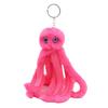 New Creative Octopus Fur Ball Keychain Cute Octopus Marine Life Plush Doll Bag Pendant Accessories