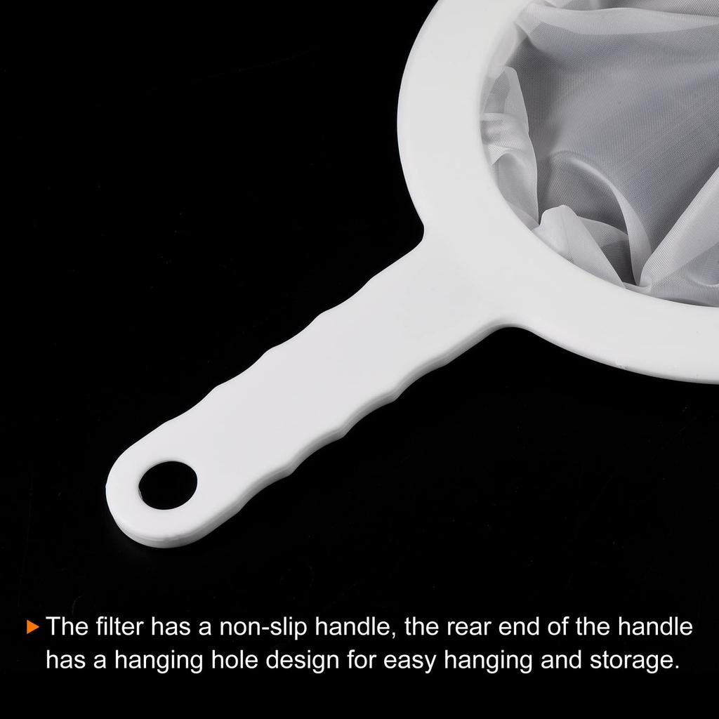 PATIKIL 235 X 145 Mm Food Filter 200 Kitchen Mesh Filter Fine Mesh Sieve with for and Soy White Strainer, Mesh, Strainer, Handle, Juice, Coffee, Milk,