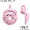 Chastity Cage for Men Pink Chastity Devices Lock Design Small Chastity Male Penis Cock  Toys for Couples Sex