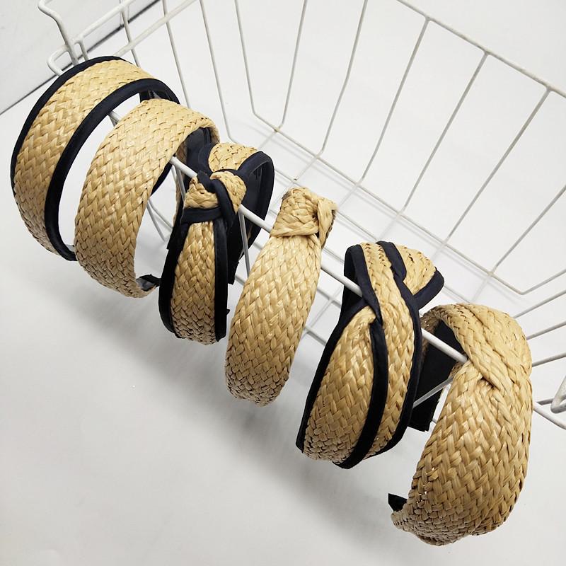 

Creative New Raffia Straw Braid Headband: Simple and Unique Design