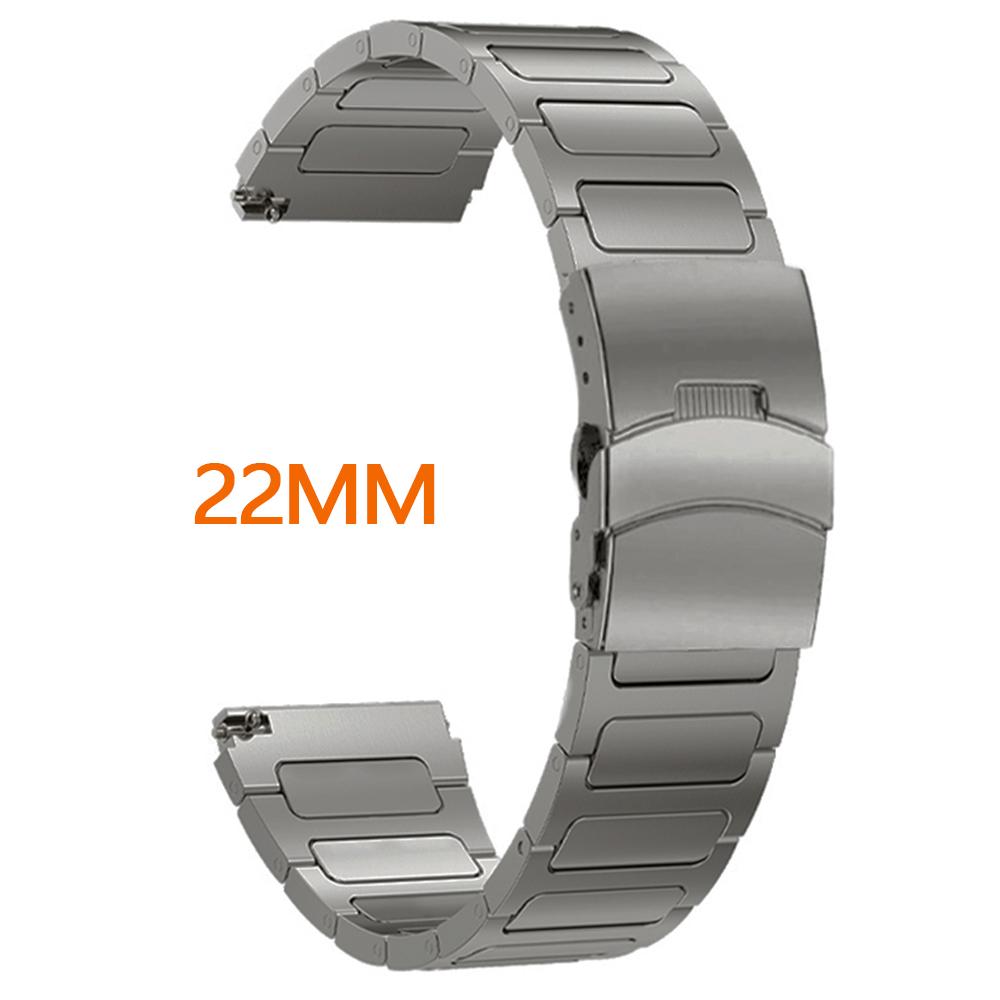 22mm Titanium Strap for Amazfit Balance GTR 4/3/2 Luxury Business Band Bracelet for Huawei Watch GT5 Pro GT4 46mm 4Pro Ultimate