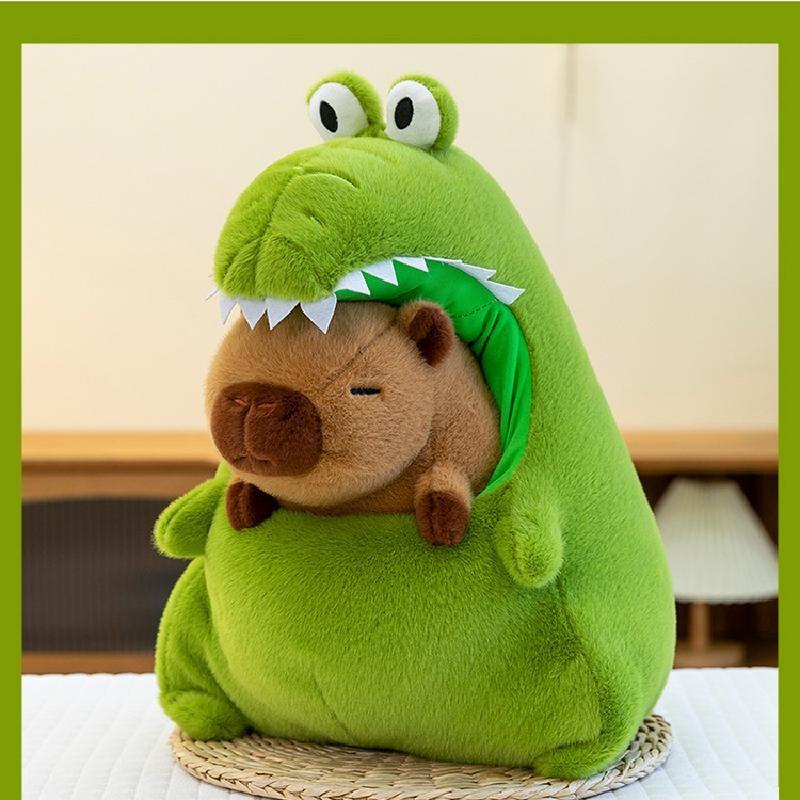 Capybara Transformable Cartoon Plush Toy Detachable Stuffed Animal Gift Pillow