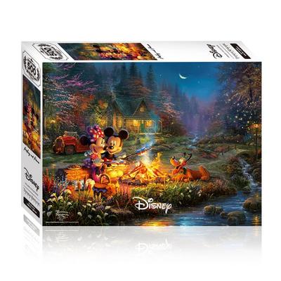 Παιχνίδι & παζλ Media & Art 38 x 52 cm, 500 τεμάχια, παζλ Mickey and Minnie Campfire, Παιδικά παιχνίδια, Εκπαιδευτικά παιχνίδια