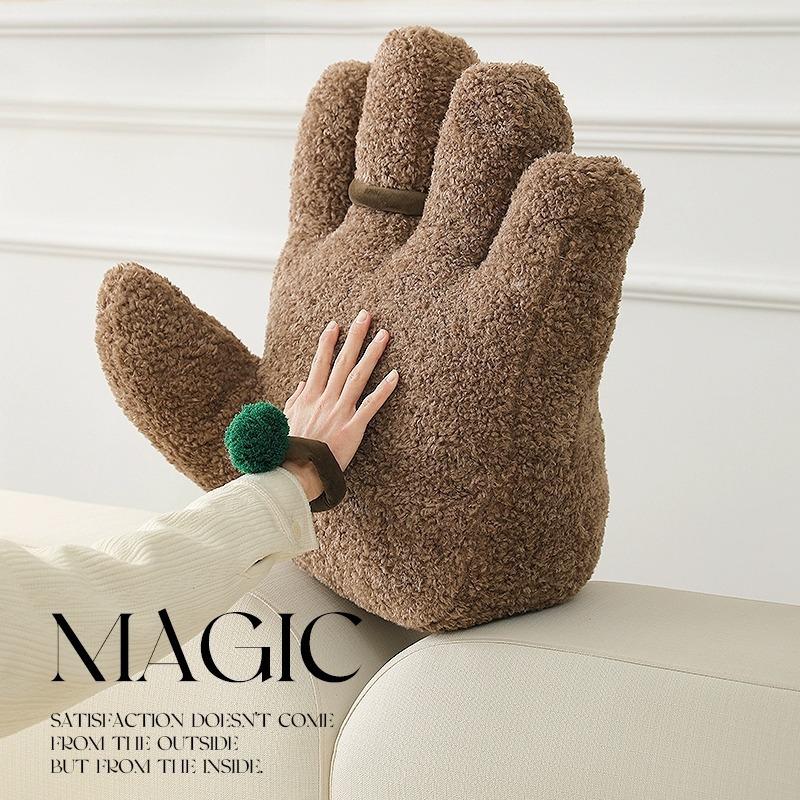 Poduszka na dłoń w stylu nordyckim Marry Me kreatywna symulacja pięć palców specjalny kształt jednolity kolor poduszka na sofę do salonu