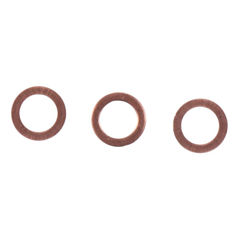 30Pcs M8 X 12mm X 1mm Copper Washers  Washers for Screw Bolt Nut Sealing Washers Flat Washers