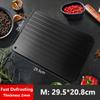 Aluminum Alloy Fast Defrosting Tray With Groove Design Efficient Thawing Thawing Plate Kitchen Gadgets Large Size