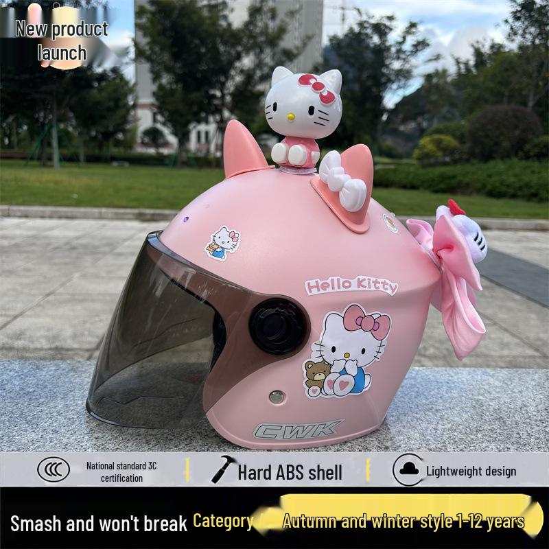 3C-zertifizierter Kinderhelm mit Cartoon-Motiven für alle Jahreszeiten – warm und sicher