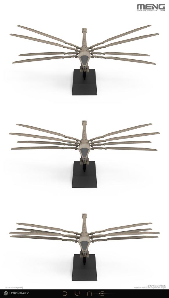 Monmodel Dune Atreides Ornithopter Plastic Model 95mm MMMS011 Non-Scale Kit, Approx. Long,