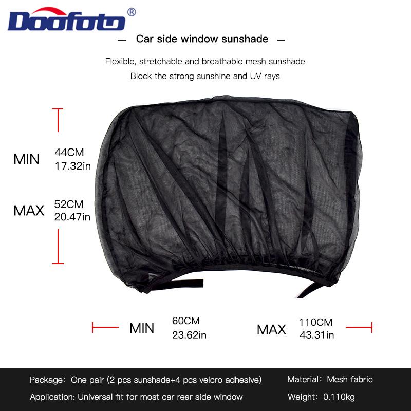 2x Black Car Rear Window UV Mesh Sun Shades Blind Kids Children Sunshade Blocker 2x Black Car Rear Window UV Mesh Sun Shades Blind Kids Children Sunshade Blocker