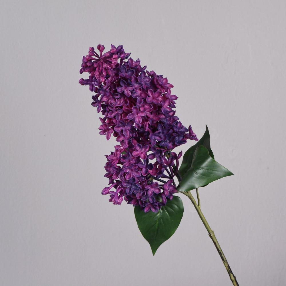 

Realistic Artificial Lilac Branch Lifelike Long Branch Plastic Lilac Flower Handmade Decorative Faux Flower Garden Display