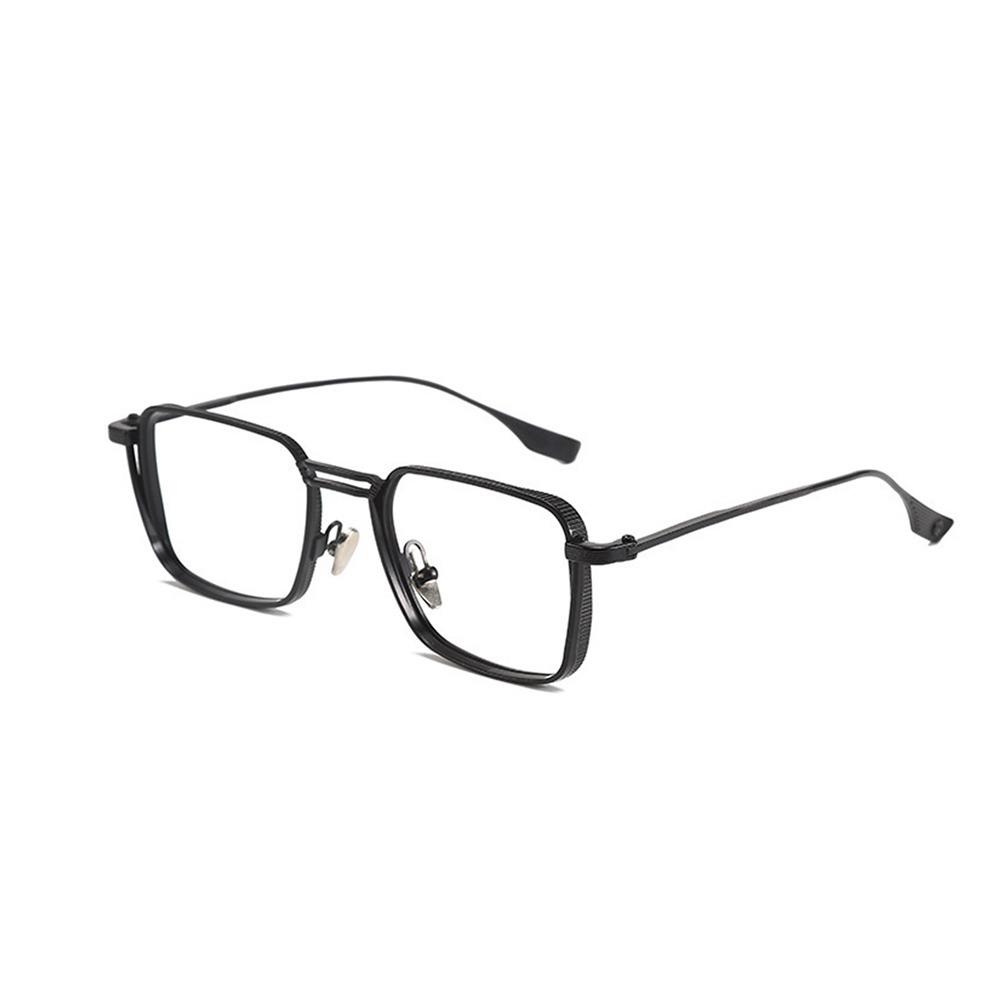 Metal Frame Anti Blue Light Glasses Square Frame Optical Eyeglasses Men's Eyewear  Reading