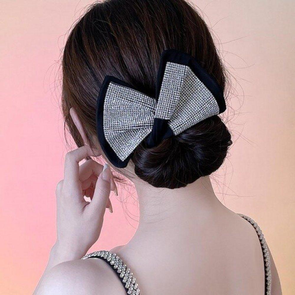 

Mno Cubic Danggo Hair Bun Ponytail Band Hair Band Hair Tie white