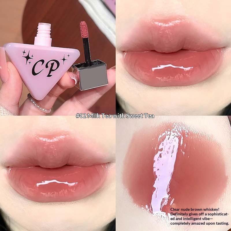 

Cappuvini Темно-красно-коричневый Зеркальный блеск для губ Водный свет Увлажняющий блеск для губ Высокопигментированная жидкая помада Косметика для губ