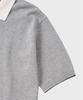 NONBLANK Striped Collar Hs Knit_Melange Grey