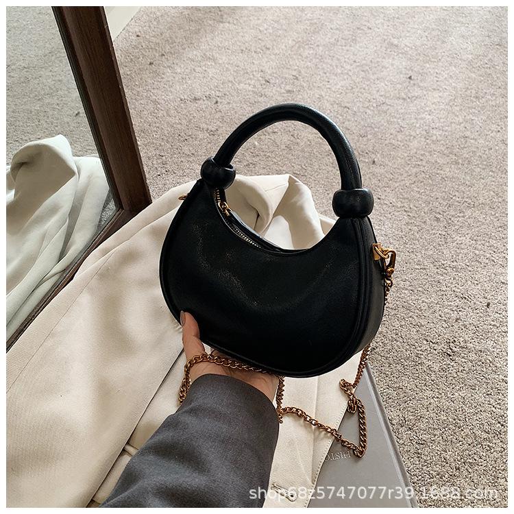 2025 new simple casual shoulder bag niche design crossbody bag hand-held bag underarm fashion trendy dumpling bag for women