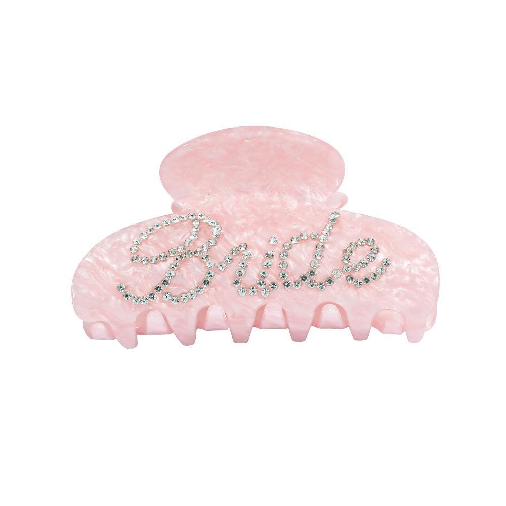 Bridal Shower Decoration Bride Letter Hair Claws Hair Claw Clips Party Supplies