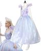 Wicked Glinda Cosplay Costume Halloween Purple Dress Stage Gown for Women